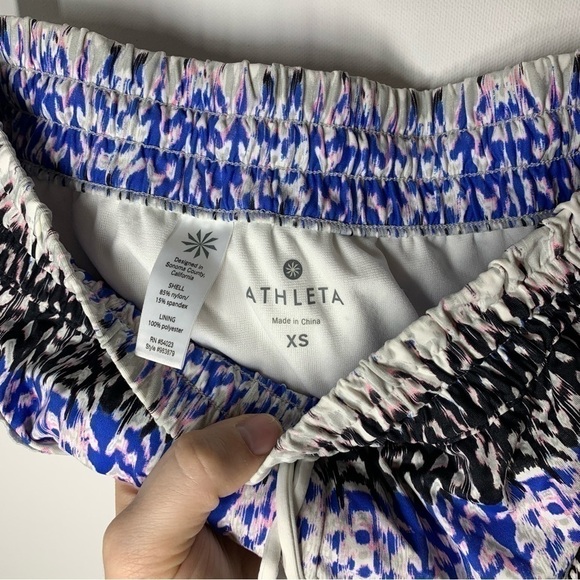 Athleta Swim suit Matching Set Blue Kamala Tankini Top Swim Shorts Size XS - Picture 11 of 16